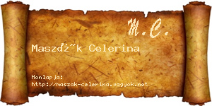 Maszák Celerina névjegykártya